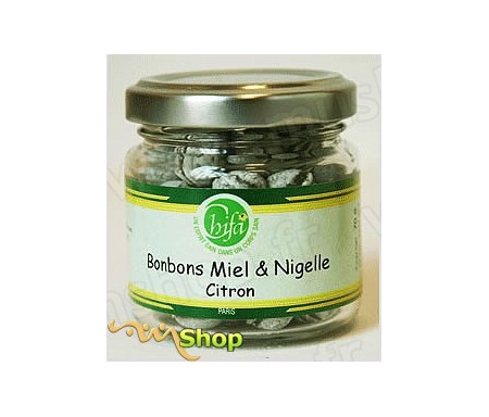 Bonbons Miel, Nigelle et Citron 70g