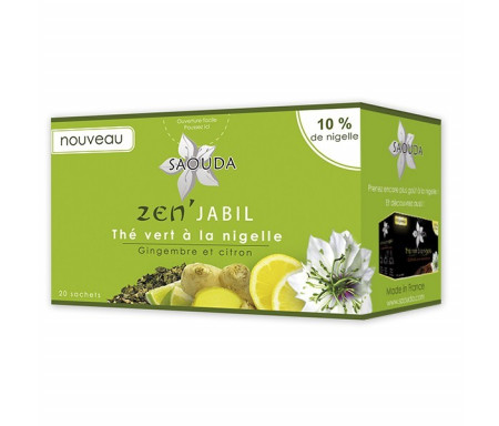 Thé vert Zen'Jabil à la Nigelle, Gingembre et Citron