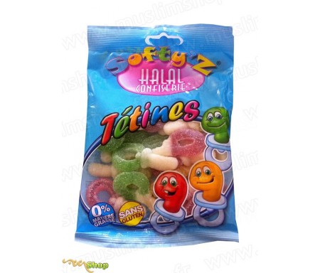 Bonbons Softy's Halal Confiserie - Tétines Acidulés (100g)