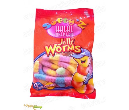 Bonbons Softy's Halal - Vers de Terre Acidulés (100g)