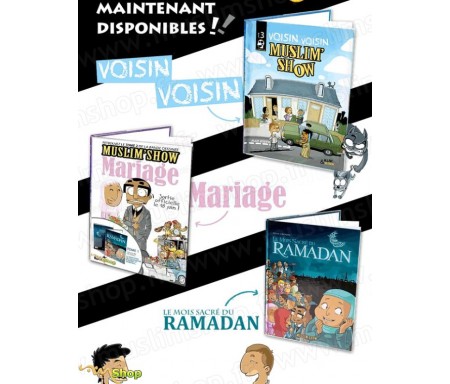 Pack 3 BD MuslimShow - "Mois Sacré du Ramadan, Mariage et Voisin-Voisin"