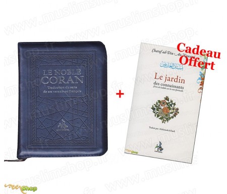 Noble Coran Zippé (2 coloris) - Traduction du Sens de ses versets en Français + 1 Livre Offert !