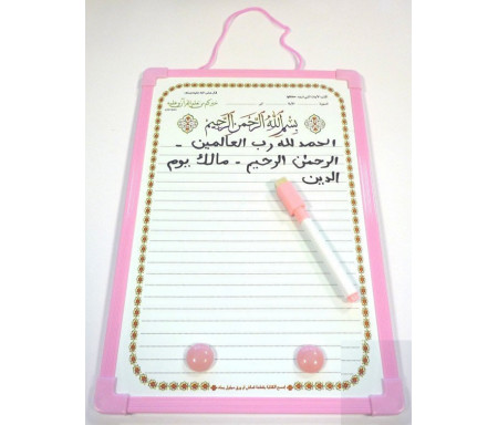 Ardoise T1 - Petit format pour apprentissage du Coran et de la langue arabe (4 coloris) - News Enfants