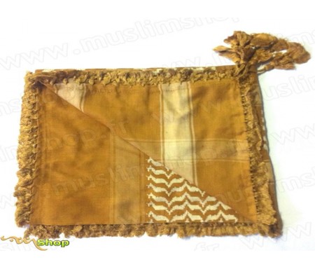Grand foulard Palestinien (Keffieh) de couleur Jaune