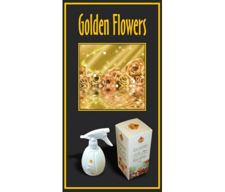 Eau parfumée désodorisante "Golden Flowers" (500 ml) - Musc d'Or