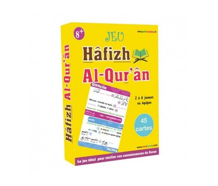 Hâfizh Al Qur'ân (Jeu de cartes autour du Coran : 2 à 6 joueurs - 8 ans et plus)