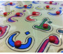 Tableau-puzzle en bois pour apprendre l'alphabet arabe