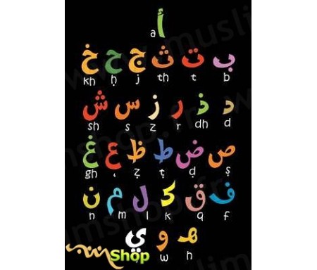 Carte Postale : L'alphabet arabe