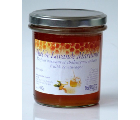 Miel de lavande-maritime (Khouzâma) (375 gr) : Favorise la respiration, calmant, soulage les rhumatismes