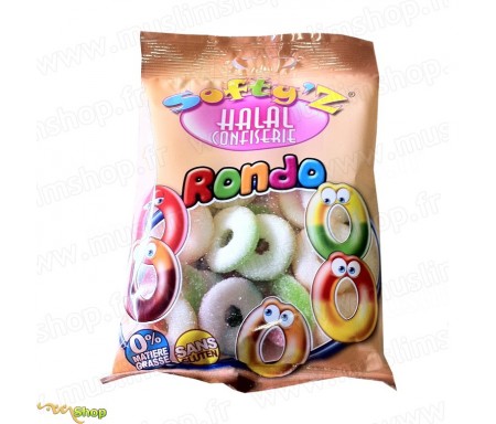 Bonbons Softy's Halal - Rondo Anneaux sucrés (100g)