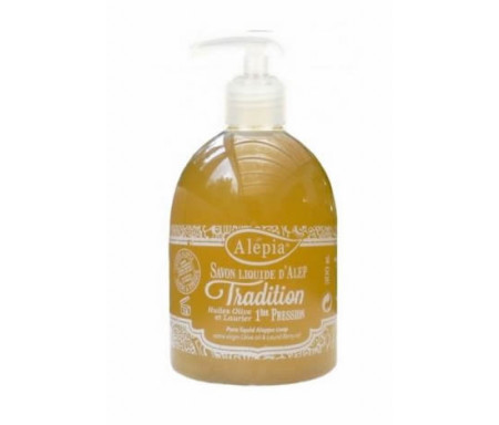 Savon liquide d'Alep Tradition (Huile olive et laurier - 1ère pression)