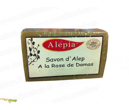 Savon d'Alep à la rose de Damas