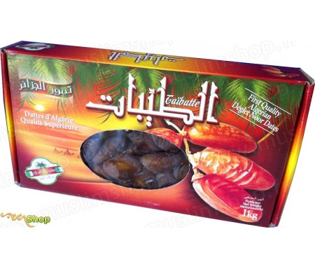 Dattes Fraîches Deglet Noor d'Algérie - Qualité supérieure (Taïbatte) - 1Kg