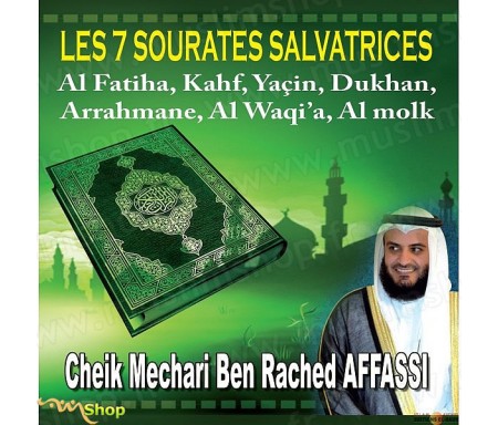 CD - Les 7 sourates salvatrices par Cheik Mechari Ben Rached Affassi