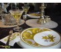 Lot de 10 grandes Assiettes pour Diner Eid Mubarak de 26 cm de diamètre modèle Or & Argent