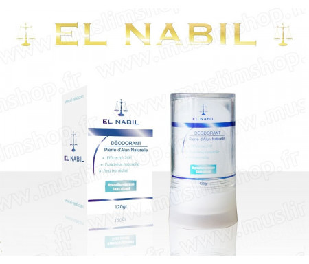 El Nabil - Deodorant Pierre d'Alun naturelle - 120g