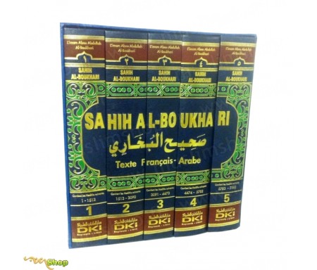 Nouvelle Version du Sahih Al Boukhari - 5 tomes - Textes Français/Arabe