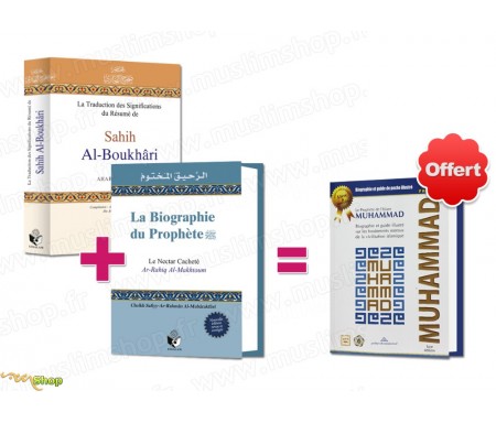 Pack 2 livres "Signification du Résumé du Sahih Boukhari" + "Nectar cacheté" = 1 livre Cadeau