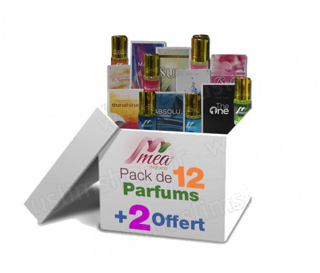 Pack de 12 Parfums Musc MEA + 2 Offert !