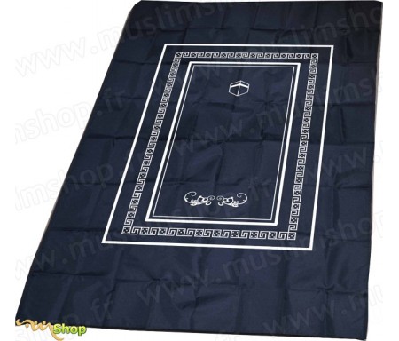 Tapis de prière Salmane avec boussole - Couleur Bleu