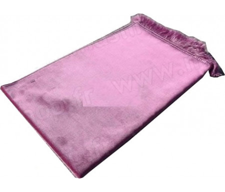 Tapis de Prière Velours Luxe couleur unie - Rose