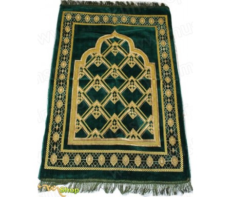 Tapis de prière Velours - Vert foncé