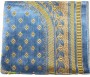 Tapis de prière Velours Bleu Azur - Motif losange