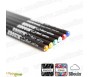 Pack de 6 crayons en bois et strass "Black Edition"