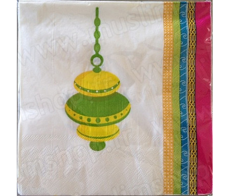 Paquet de 20 Serviettes en papier Eid Mubarak modèle Décorations