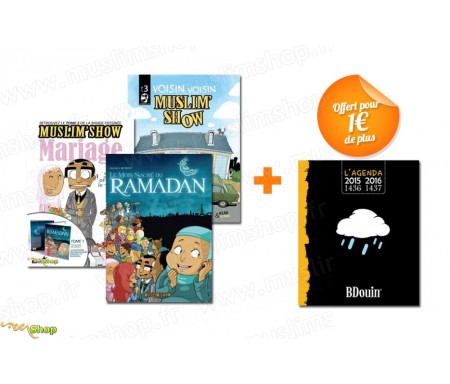 Pack 3 BD Muslim'Show + 1 Agenda Noir