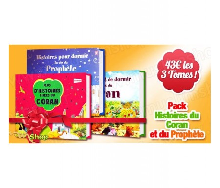 Pack 3 livres "Histoires avant de dormir" + "Plus d'histoires tirées du Coran"