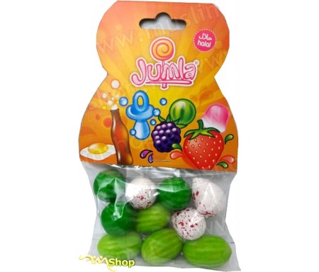 Bonbons Halal Jumla - Chewing-gum (pastèque, melon, uf) - 100g