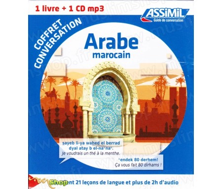 Arabe Marocain - Coffret de conversation 1 livre + 1 CD mp3