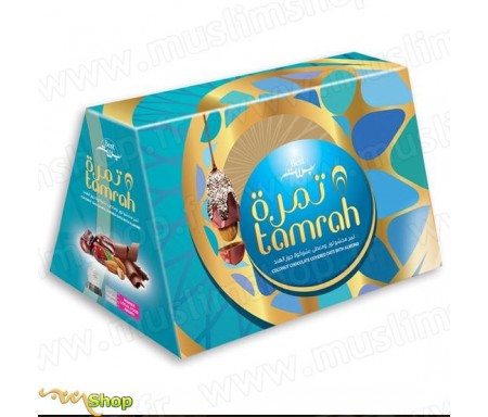 Tamrah - Pyramide Dattes aux amandes enrobées chocolat Coco 300g