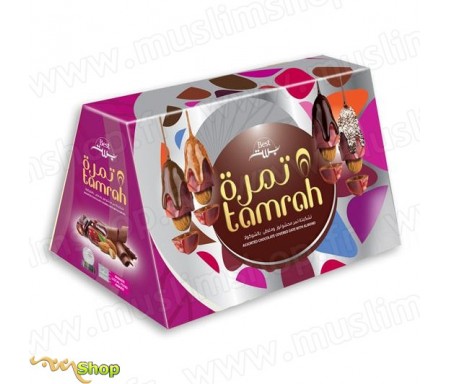 Tamrah - Pyramide assortiment de Dattes aux amandes enrobées 310g