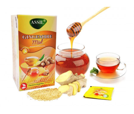 Assil - Thé naturel gingembre au miel