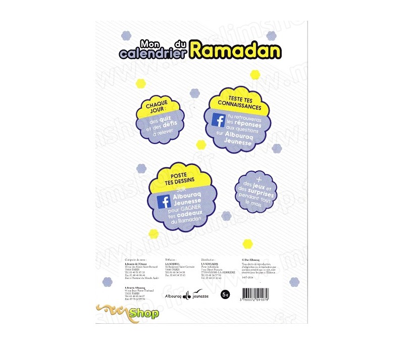 Mon calendrier du Ramadan