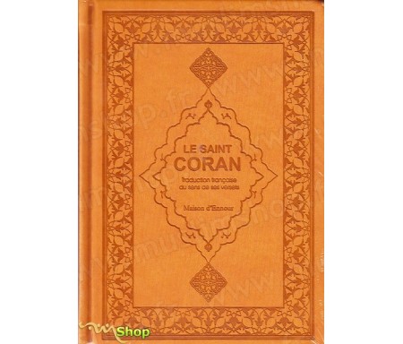 Le Saint Coran et la traduction en langue française du sens de ses versets (AR/FR) - jaune