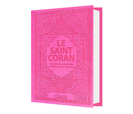 Le Saint Coran - Transcription (phonétique) en caractères latins et Traduction des sens en français - Edition de luxe - Couvertu