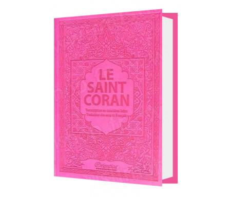 Le Saint Coran - Transcription (phonétique) en caractères latins et Traduction des sens en français - Edition de luxe - Couvertu