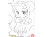 J'apprends le Coloriage - Pour les petites musulmanes (6-12 ans), Bilingue (Français - Arabe)