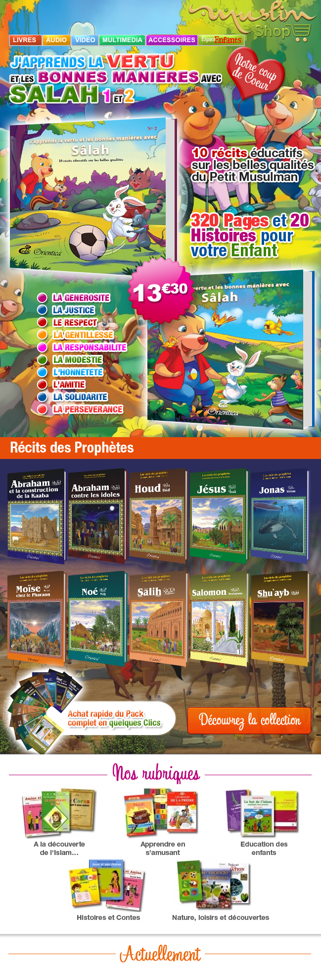 J'apprends la vertu et les bonnes manières avec Sâlah 1 & 2